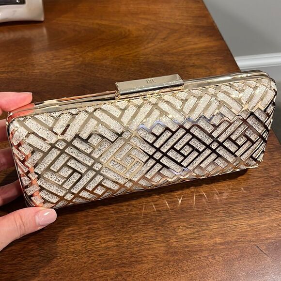 INC clutch gold color - Picture 1 of 6